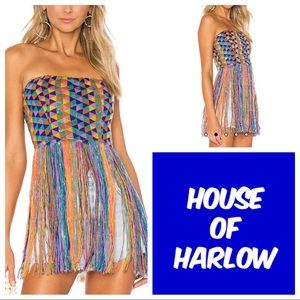 House Of Harlow 1960 X REVOLVE Amelia Boho Coachella Fringe Top in Multi